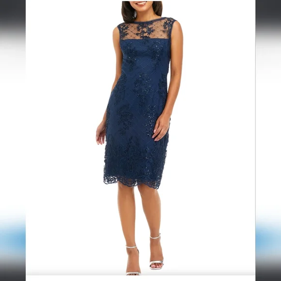 scala black beaded dress SCALA 80107